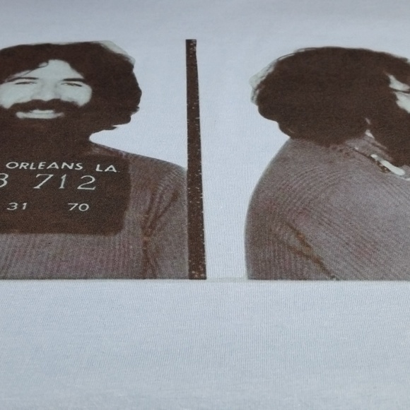 Grateful Dead Jerry Garcia mugshot shirt - Busted Bourbon Street Truckin' NWT - Picture 5 of 5